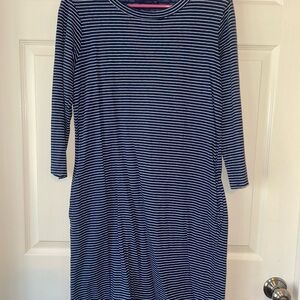 Fresh Produce Navy and White Striped Top